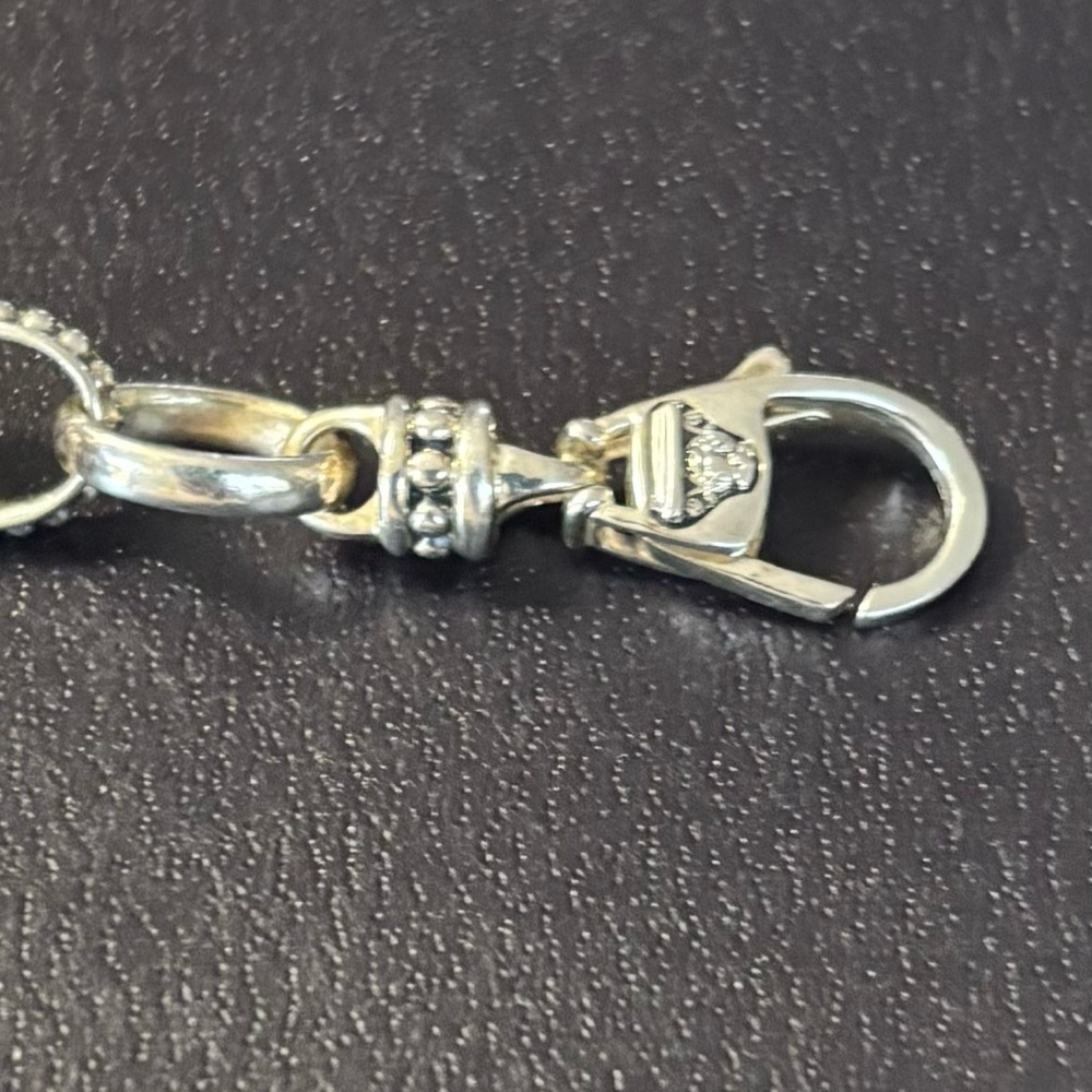Lagos - size 8 Elegant Silver Chain Bracelet - Picture 4 of 5